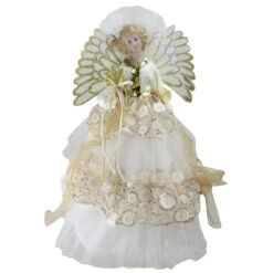 Northlight 16" White & Gold Lighted Angel Christmas Tree Topper 9 Northlight 16" White & Gold Lighted Angel Christmas Tree Topper -Michaels Store D253703S 11