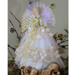 Northlight 16" White & Gold Lighted Angel Christmas Tree Topper 11 Northlight 16" White & Gold Lighted Angel Christmas Tree Topper -Michaels Store D253703S 13