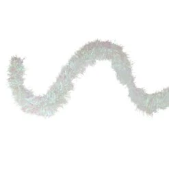 Northlight 50ft. White Iridescent Tinsel Garland