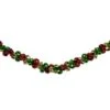 Northlight 5ft. Green & Red Festive Jingle Bell Garland