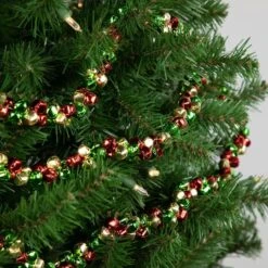 Northlight 5ft. Green & Red Festive Jingle Bell Garland -Michaels Store D253721S 12