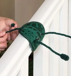 Northlight 7.25" Snowflakes Patterned Banister Protecting Christmas Garland Ties, 3ct. -Michaels Store D253725S 2