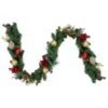 Northlight 6ft. Red & Gold Pre-Decorated Ornaments & Pinecones Garland