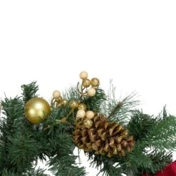 Northlight 6ft. Red & Gold Pre-Decorated Ornaments & Pinecones Garland -Michaels Store D253729S 2