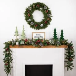 Northlight 30" LED Canadian Pine Artificial Christmas Wreath -Michaels Store D253734S 12