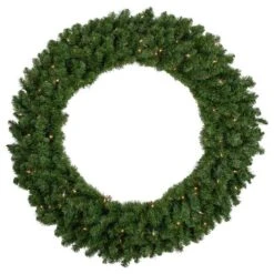 Northlight 4ft. Pre-Lit Canadian Pine Artificial Christmas Wreath 14 Northlight 4ft. Pre-Lit Canadian Pine Artificial Christmas Wreath -Michaels Store D253742S 11