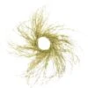 Northlight 36" Pre-Lit Gold Glittered Twig Wreath With Warm White Lights