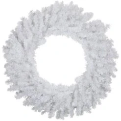 Northlight 24" White Canadian Pine Artificial Christmas Wreath 12 Northlight 24" White Canadian Pine Artificial Christmas Wreath -Michaels Store D253751S 11