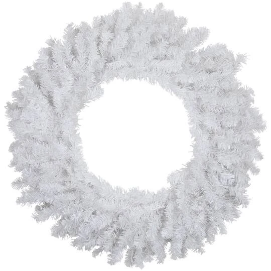 Northlight 24" White Canadian Pine Artificial Christmas Wreath 4 Northlight 24" White Canadian Pine Artificial Christmas Wreath - Image 4