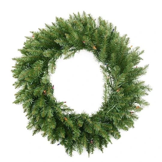 Northlight 24" Pre-Lit Northern Pine Artificial Christmas Wreath 6 Northlight 24" Pre-Lit Northern Pine Artificial Christmas Wreath - Image 6