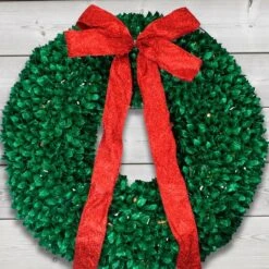Northlight 28" Pre-Lit Glittered Leaves Artificial Christmas Wreath -Michaels Store D253760S 14