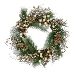 Northlight 22" Acorn, Pinecone & Flocked Pine Needle Wreath -Michaels Store D253766S 11