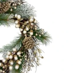 Northlight 22" Acorn, Pinecone & Flocked Pine Needle Wreath -Michaels Store D253766S 13