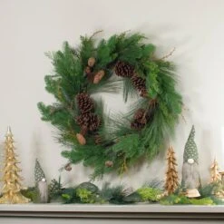 Northlight 32" Cedar & Pinecone Wreath -Michaels Store D253767S 12