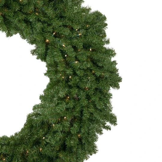 Northlight 7ft. Pre-Lit Commercial Canadian Pine Artificial Christmas Wreath 6 Northlight 7ft. Pre-Lit Commercial Canadian Pine Artificial Christmas Wreath - Image 6