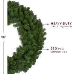 Northlight 3ft. Deluxe Windsor Pine Artificial Christmas Wreath 15 Northlight 3ft. Deluxe Windsor Pine Artificial Christmas Wreath -Michaels Store D253769S 15
