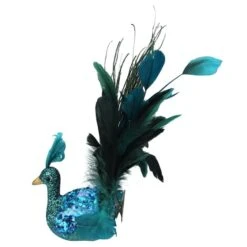 Northlight 10" Turquoise Blue & Green Peacock Clip-On Ornament -Michaels Store D253786S 12