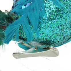 Northlight 10" Turquoise Blue & Green Peacock Clip-On Ornament -Michaels Store D253786S 13
