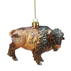Northlight 4.25" Brown & Black Glass Bison Ornament -Michaels Store D253787S 13