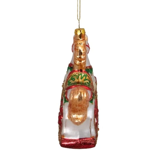Northlight 5" Glass Traditional Rocking Horse With Gifts Ornament 8 Northlight 5" Glass Traditional Rocking Horse With Gifts Ornament - Image 8