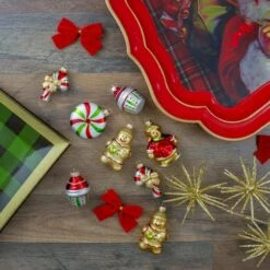 Northlight 8ct. 3" Gingerbread Men & Sweet Treats Glass Ornaments 10 Northlight 8ct. 3" Gingerbread Men & Sweet Treats Glass Ornaments -Michaels Store D253800S 12