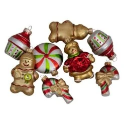 Northlight 8ct. 3" Gingerbread Men & Sweet Treats Glass Ornaments 11 Northlight 8ct. 3" Gingerbread Men & Sweet Treats Glass Ornaments -Michaels Store D253800S 13
