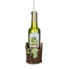 Northlight 6.25" Green & Brown Glass Wine Bottle Ornament