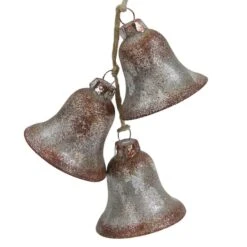 Northlight 5" Silver & Brown Rustic String Of Bells Glass Ornament -Michaels Store D253815S 11