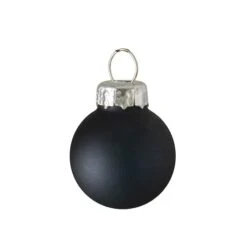 Northlight 9ct. 2.5" Shiny & Matte Black Glass Ball Ornaments -Michaels Store D253829S 2