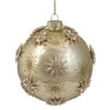 Northlight 4.5" Shiny Gold Starburst Glass Ball Ornament