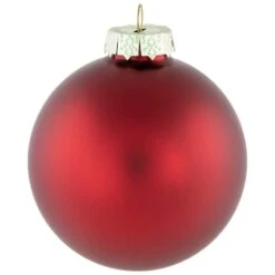 Northlight 96ct. Shiny & Matte Red Glass Ball Ornaments -Michaels Store D253835S 15