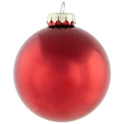 Northlight 96ct. Shiny & Matte Red Glass Ball Ornaments -Michaels Store D253835S 16