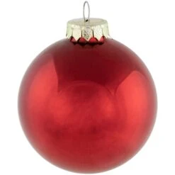 Northlight 72ct. 2 Finish Red Glass Ball Ornaments -Michaels Store D253838S 14