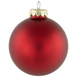 Northlight 72ct. 2 Finish Red Glass Ball Ornaments -Michaels Store D253838S 15