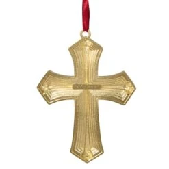 Northlight 3.5" Green & Gold Layering Effect With Crystals Cross Ornament -Michaels Store D253850S 14