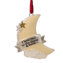 Northlight 3.25" "I Love You To The Moon & Back" Ornament