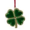 Northlight Green & Gold Luck Of The Irish Clover Ornament