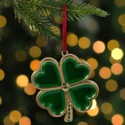 Northlight Green & Gold Luck Of The Irish Clover Ornament 11 Northlight Green & Gold Luck Of The Irish Clover Ornament -Michaels Store D253855S 2