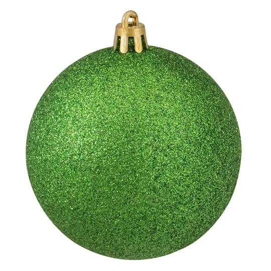 Northlight 32ct. 3.5" Christmas Green Shatterproof 4-Finish Christmas Ball Ornaments 7 Northlight 32ct. 3.5" Christmas Green Shatterproof 4-Finish Christmas Ball Ornaments - Image 7