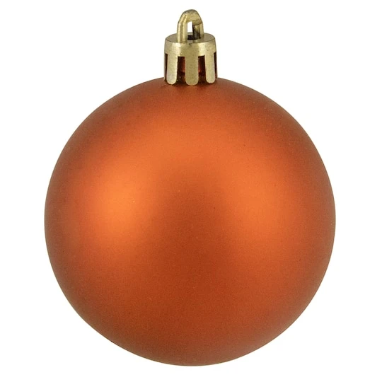 Northlight 60ct. 2.5" Burnt Orange Shatterproof Matte Christmas Ball Ornaments 5 Northlight 60ct. 2.5" Burnt Orange Shatterproof Matte Christmas Ball Ornaments - Image 5
