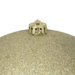 Northlight 10" Gold Holographic Glitter Shatterproof Christmas Ball Ornament -Michaels Store D253875S 2