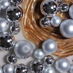 Northlight 50ct. Silver Splendor Shatterproof 2-Finish Christmas Ball Ornaments -Michaels Store D253876S 13