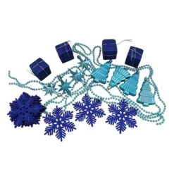 Northlight 125ct. Peacock Blue Shatterproof 4-Finish Christmas Ornaments 13 Northlight 125ct. Peacock Blue Shatterproof 4-Finish Christmas Ornaments -Michaels Store D253880S 13