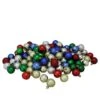 Northlight 96ct. 1.5" Vibrantly Colored Shatterproof 4-Finish Christmas Ball Ornaments