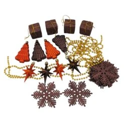 Northlight 125ct. Chocolate Brown & Burnt Orange Shatterproof 4-Finish Christmas Ornaments -Michaels Store D253885S 14