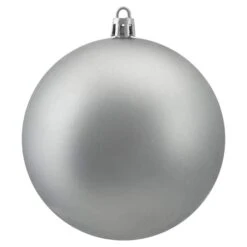 Northlight 12ct. 4" Pewter Gray Shatterproof Matte Christmas Ball Ornaments -Michaels Store D253886S 12