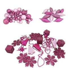 Northlight 125ct. Bubblegum Pink Shatterproof 4-Finish Christmas Ornaments -Michaels Store D253891S 11