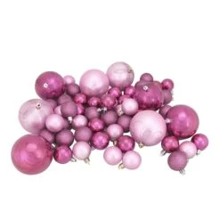 Northlight 125ct. Bubblegum Pink Shatterproof 4-Finish Christmas Ornaments -Michaels Store D253891S 14