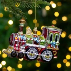 Northlight 5.5" Red & Green Contemporary Train Christmas Ornament -Michaels Store D253898S 2