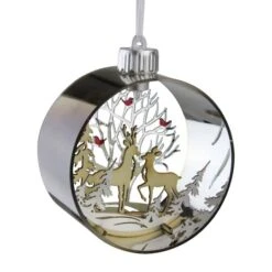 Northlight 5" Pre-Lit Silver Woodland Animals Christmas Ornament 11 Northlight 5" Pre-Lit Silver Woodland Animals Christmas Ornament -Michaels Store D253900S 11